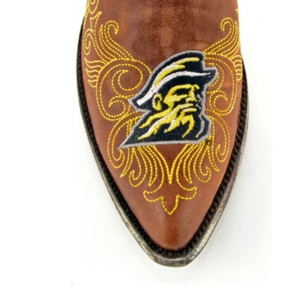 NWT Women's Appalachian State Mountaineers Brass Leather Gameday Cowboy … - Picture 4 of 9